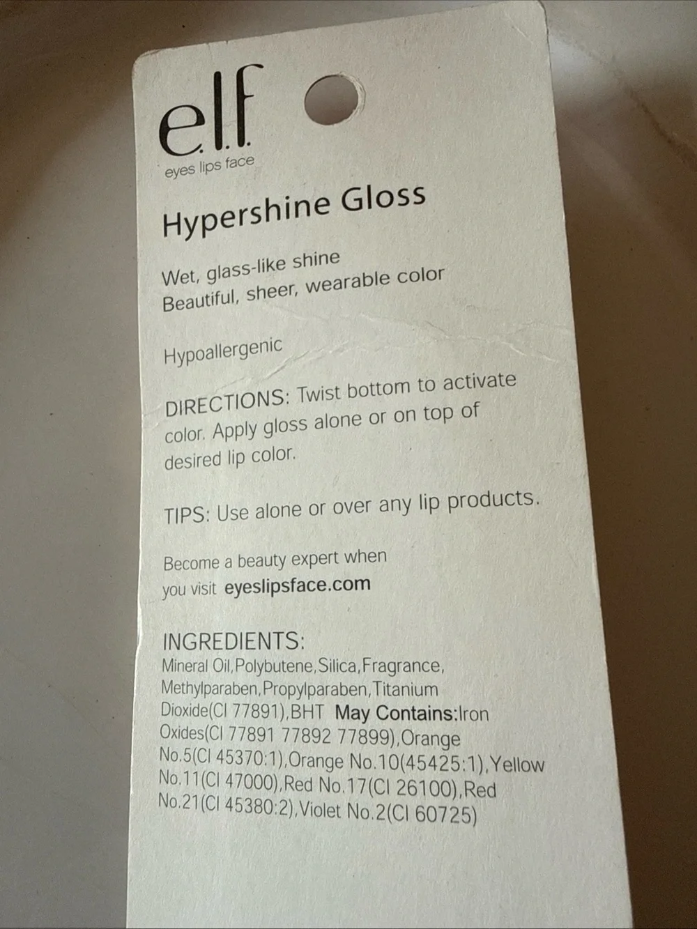 Vintage e.l.f. Hypershine Gloss Sugar Plum 9015 NEW Sealed Y2K Rare Discontinued